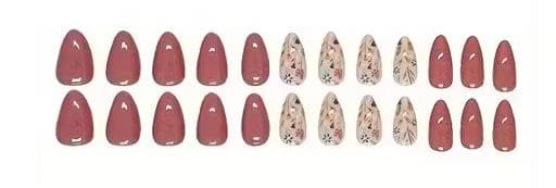 Nail art stickers in floral and nude designs