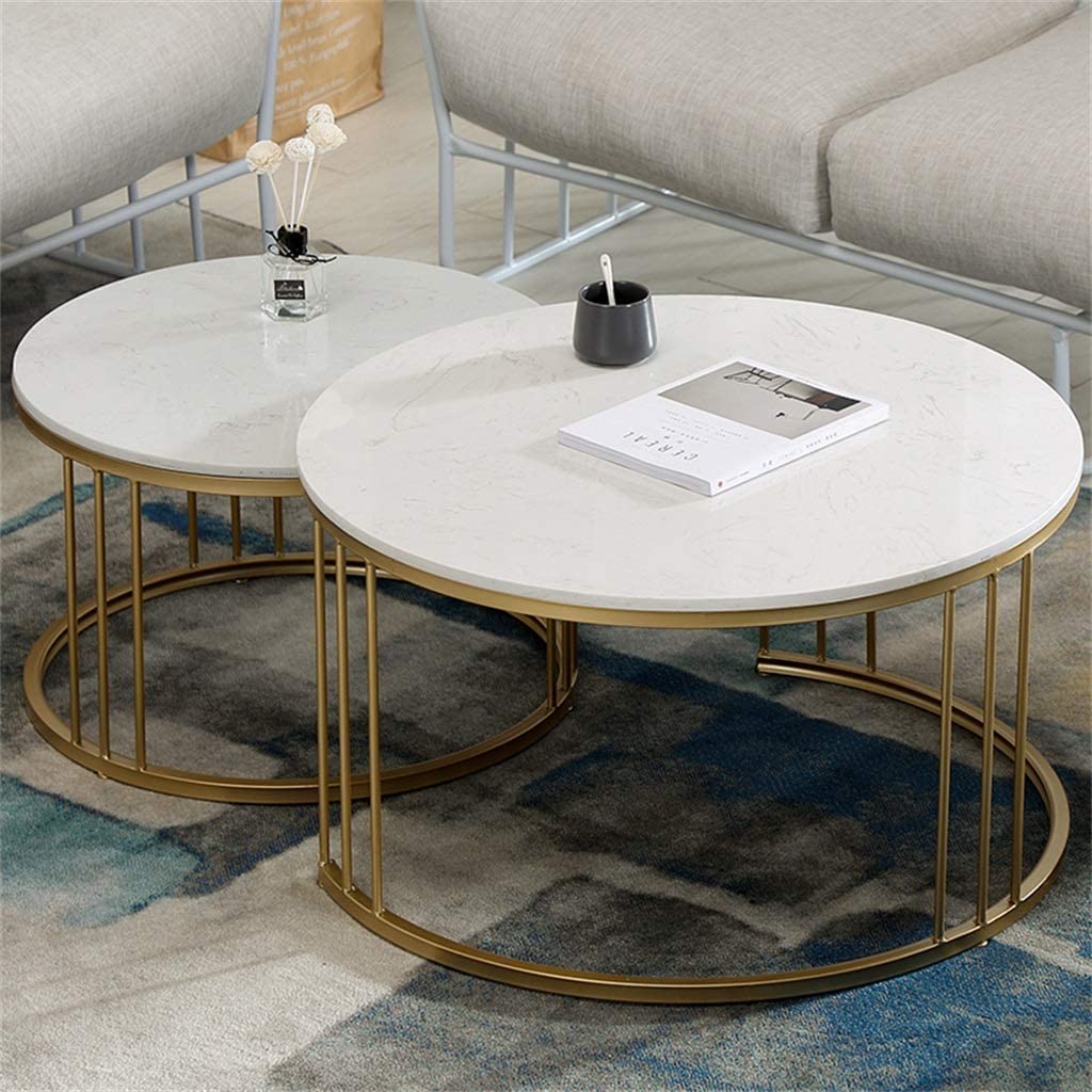 Decorative Round Metal Coffee Table