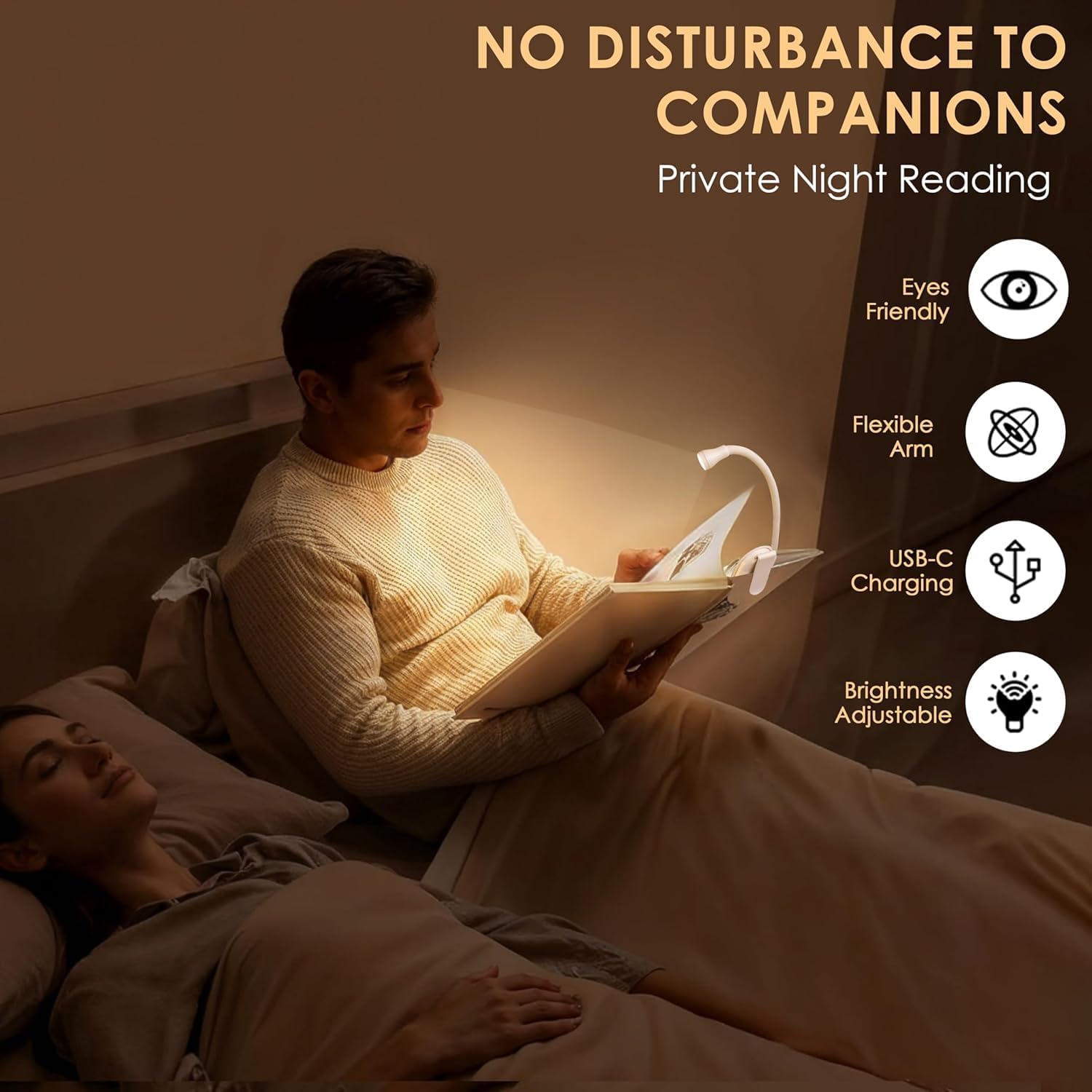One94Store Mini Clip-On Reading Lamp
